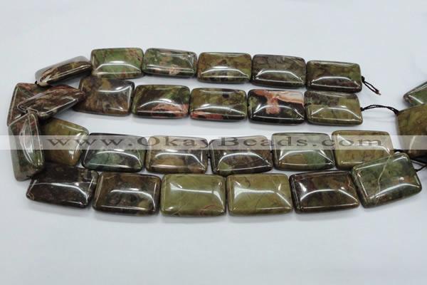 CUJ07 15.5 inches 22*30mm rectangle autumn jasper gemstone beads