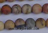 CVJ14 15.5 inches 10mm round matte venus jasper beads wholesale