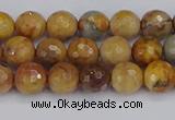 CVJ22 15.5 inches 6mm faceted round venus jasper beads wholesale