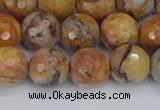 CVJ24 15.5 inches 10mm faceted round venus jasper beads wholesale