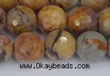 CVJ25 15.5 inches 12mm faceted round venus jasper beads wholesale