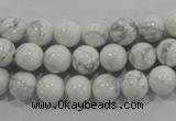 CWB202 15.5 inches 8mm round natural white howlite beads wholesale