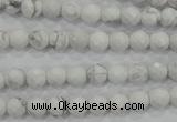 CWB211 15.5 inches 6mm faceted round natural white howlite beads