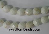 CWB301 15.5 inches 6mm faceted round howlite turquoise beads