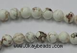 CWB310 15.5 inches 4mm round howlite turquoise beads wholesale