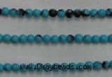 CWB550 15.5 inches 2mm round howlite turquoise beads wholesale