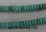 CWB684 15.5 inches 3*8mm rondelle howlite turquoise beads wholesale