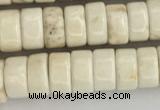 CWB833 15.5 inches 3*6mm tyre howlite turquoise beads wholesale