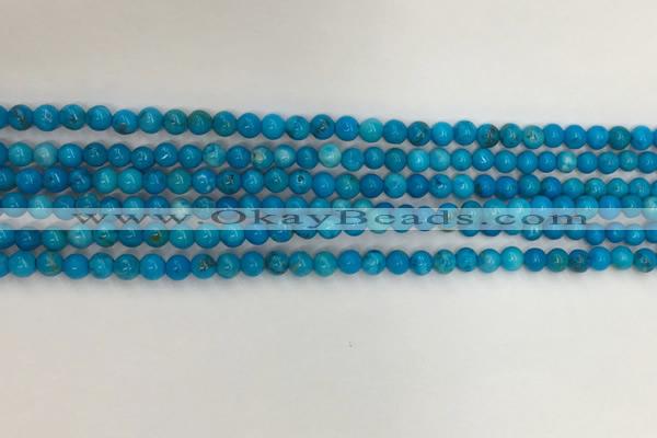 CWB856 15.5 inches 3mm round howlite turquoise beads wholesale