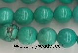 CWB864 15.5 inches 6mm round howlite turquoise beads wholesale