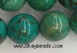 CWB873 15.5 inches 12mm round howlite turquoise beads wholesale