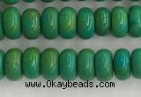 CWB898 15.5 inches 2*4mm rondelle howlite turquoise beads