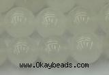 CWH55 15.5 inches 14mm round white jade beads wholesale