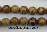 CWJ253 15.5 inches 10mm round wood jasper gemstone beads wholesale