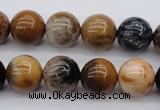 CWJ265 15.5 inches 14mm round wood jasper gemstone beads wholesale