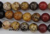 CWJ282 15.5 inches 9mm round wood jasper gemstone beads wholesale