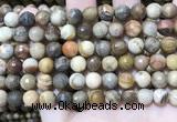 CWJ452 15.5 inches 8mm faceted round wood jasper beads wholesale