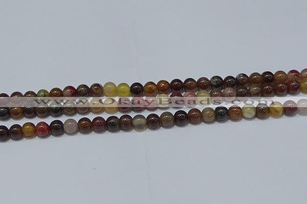 CWJ501 15.5 inches 6mm round Xinjiang wood jasper beads wholesale