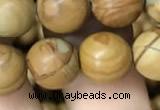 CWJ513 15.5 inches 10mm round wooden jasper beads wholesale