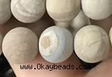 CWJ522 15.5 inches 8mm round matte wooden jasper beads wholesale