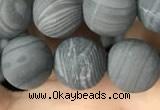 CWJ559 15.5 inches 10mm round matte coffee wood jasper beads wholesale