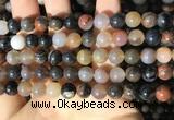 CWJ570 15.5 inches 8mm round Arizona petrified wood jasper beads