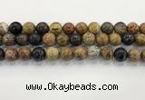 CWJ584 15.5 inches 12mm round wooden jasper beads wholesale