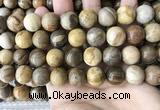 CWJ595 15.5 inches 14mm round wood jasper beads wholesale