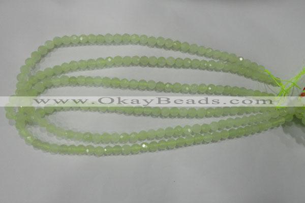 CXJ151 15.5 inches 6mm faceted round New jade beads wholesale