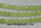 CXJ161 15.5 inches 6mm faceted round New jade beads wholesale