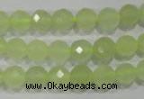 CXJ162 15.5 inches 8mm faceted round New jade beads wholesale