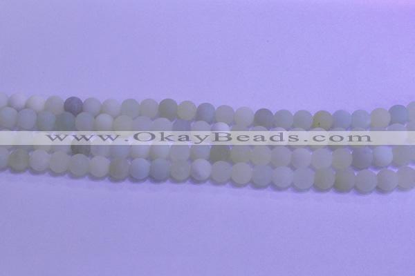 CXJ301 15.5 inches 6mm round matte New jade beads wholesale