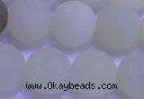 CXJ305 15.5 inches 14mm round matte New jade beads wholesale