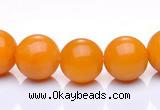 CYJ09 16 inches 4mm round yellow jade gemstone beads Wholesale