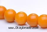 CYJ11 16 inches 8mm round yellow jade gemstone beads Wholesale