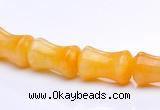 CYJ21 9*13mm bone shape yellow jade gemstone beads Wholesale