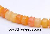 CYJ25 5*6mm rondelle yellow jade gemstone beads Wholesale