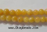 CYJ251 15.5 inches 6mm round yellow jade beads wholesale