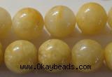 CYJ256 15.5 inches 16mm round yellow jade beads wholesale