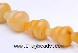 CYJ27 6*10mm calabash yellow jade gemstone beads Wholesale