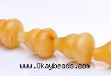 CYJ28 9*13mm calabash yellow jade gemstone beads Wholesale