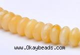 CYJ29 16 inch 4*8mm roundel yellow jade gemstone beads Wholesale