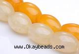 CYJ33 16 inches 8*12mm rice yellow jade gemstone beads Wholesale