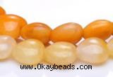 CYJ39 16 inch 20*20mm heart yellow jade gemstone beads Wholesale