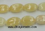 CYJ61 15.5 inches 13*18mm oval yellow jade gemstone beads wholesale