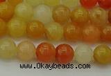 CYJ621 15.5 inches 6mm round yellow jade beads wholesale