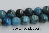 CYQ53 15.5 inches 10mm round dyed pyrite quartz beads wholesale