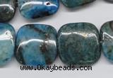 CYQ70 15.5 inches 20*20mm square dyed pyrite quartz beads wholesale