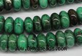 CYQ80 15.5 inches 6*12mm rondelle dyed pyrite quartz beads wholesale