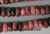 CYQ82 15.5 inches 6*12mm rondelle dyed pyrite quartz beads wholesale